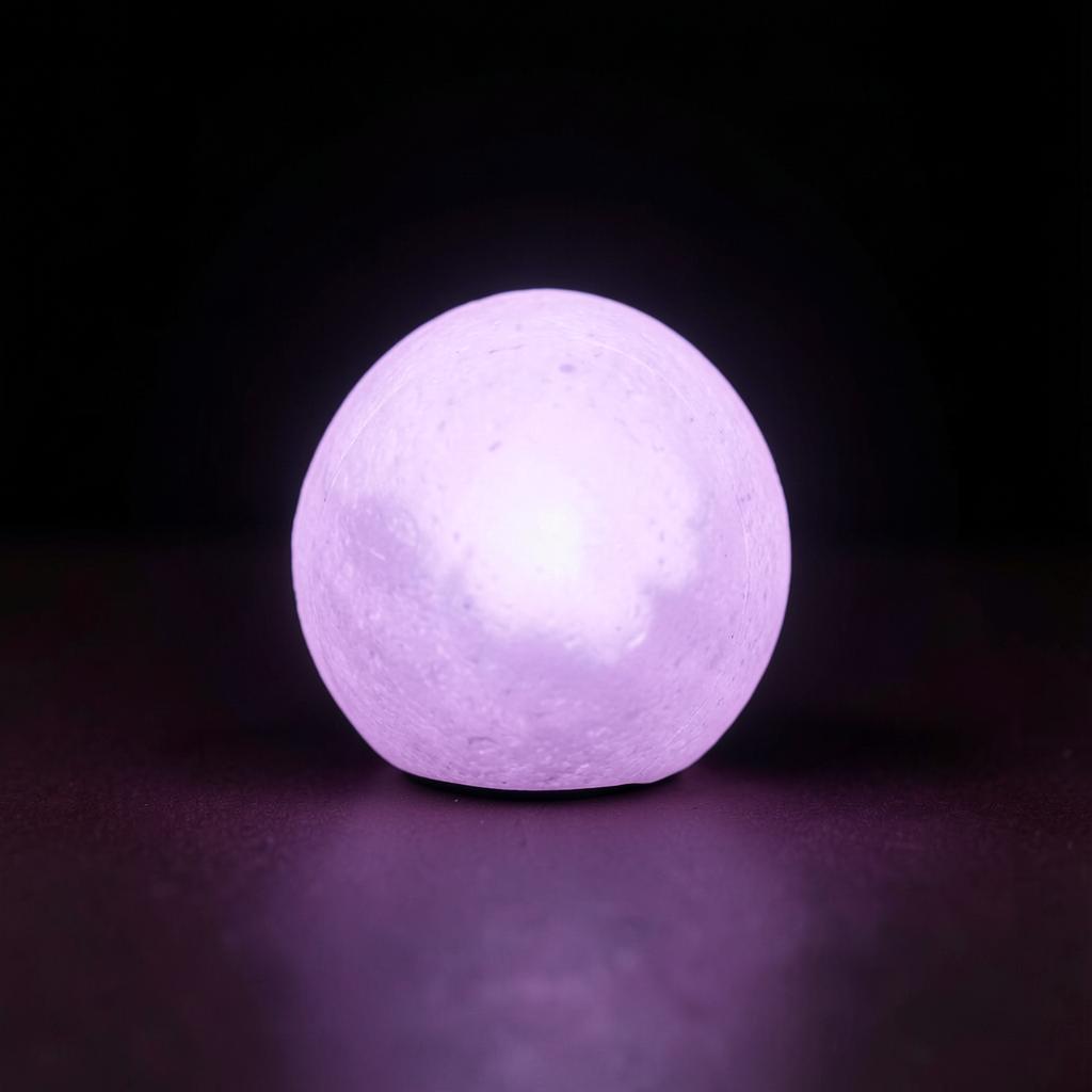 NOVA Pocket Glow in Warm violet — A pebble of warm light